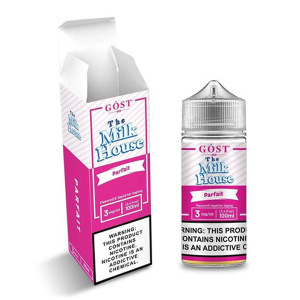The Milk House Series E-Liquid 100mL (Freebase) | Parfait with Packaging