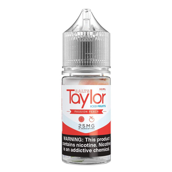 Taylor Salt Series E-Liquid 30mL (Salt Nic) | 25mg Passion Peach Iced
