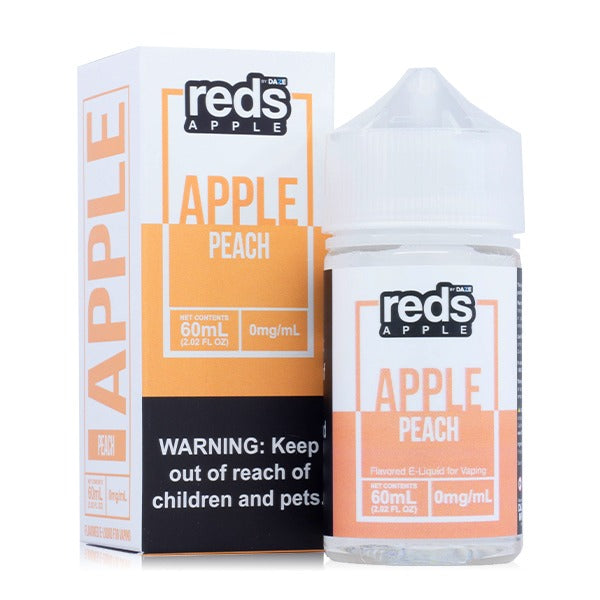 Reds Apple Series E-Liquid 60mL (Freebase) Peach with Packaging