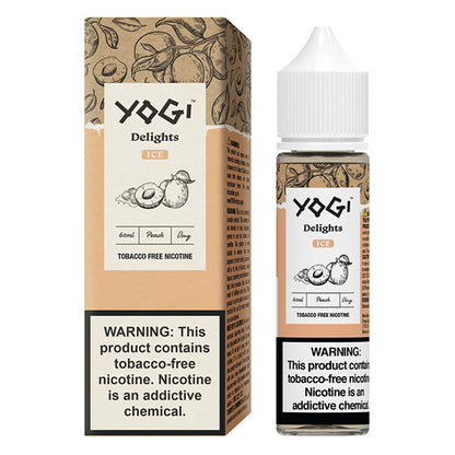 Yogi Delights TFN Series E-Liquid 60mL | 0mg Peach Ice with Packaging