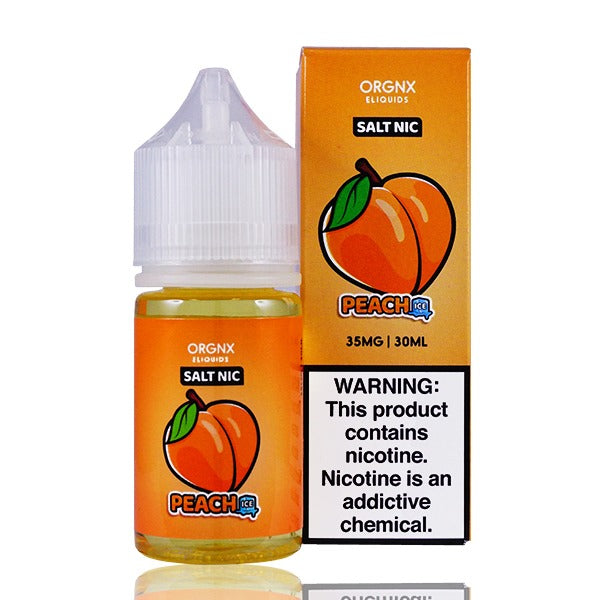 ORGNX Salt Series E-Liquid | 30mL (Salt Nic) Peach Ice With Packaging