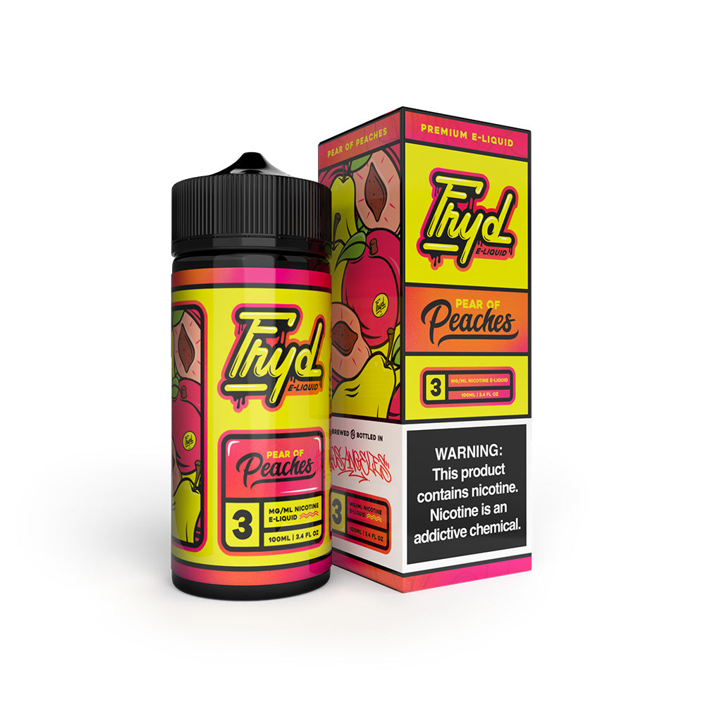 FRYD Series E-Liquid 100mL | Pear of peaches with packaging