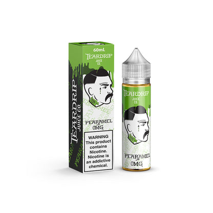Tear Drip E-Liquid 60mL Freebase | Pearamel with packaging