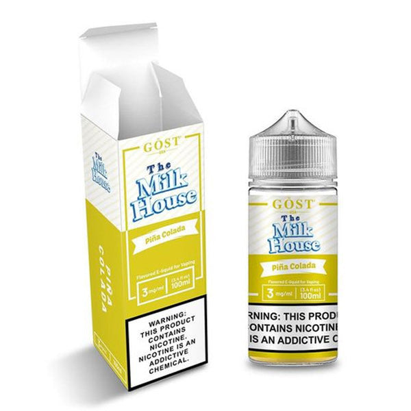 The Milk House Series E-Liquid 100mL (Freebase) | Pina Colada with Packaging