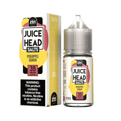 Juice Head Salt Series E-Liquid 30mL (Salt Nic)| Pineapple Guava with packaging
