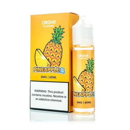 ORGNX Series E-Liquid | 60mL (Freebase) Pineapple Ice With Packaging