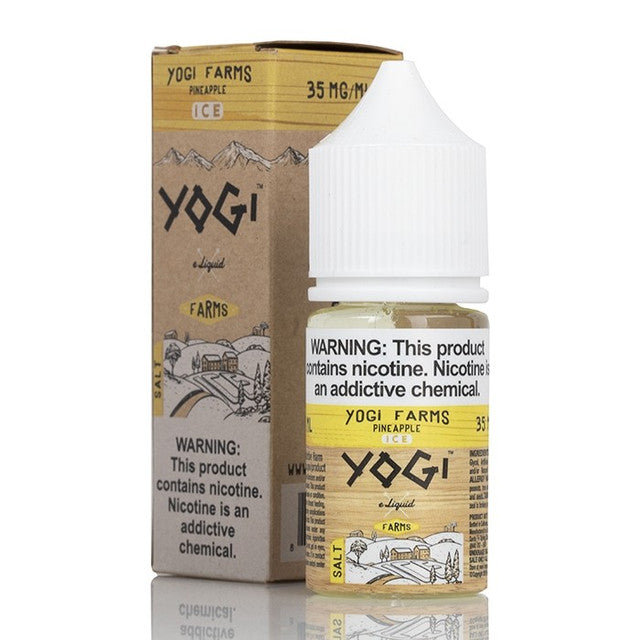 Yogi Salt Series E-Liquid 30mL | Pineapple Ice with packaging