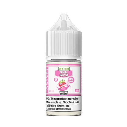 Pod Juice Salt Series E-Liquid 30mL Pink Burst bottle