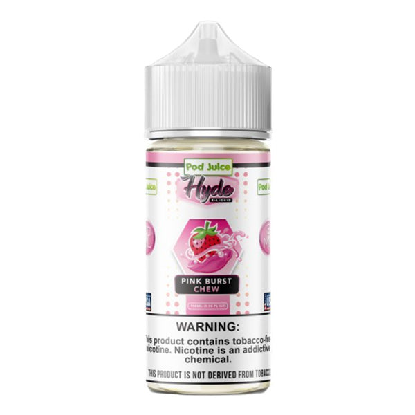 Pod Juice TFN Hyde Series E-Liquid | 100mL (Freebase) Pink Burst Chew (Bottle Only)