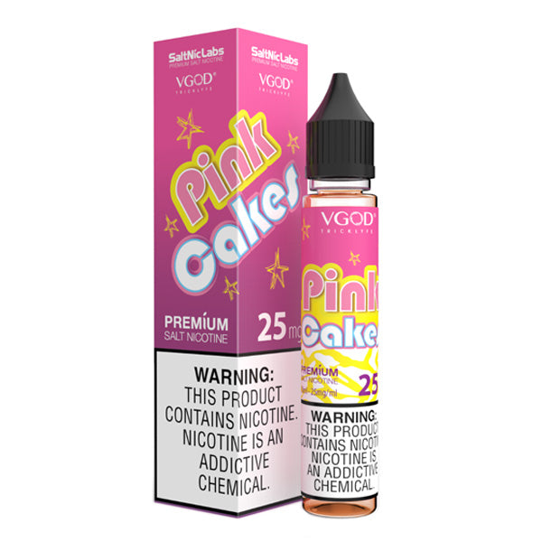 VGOD Salt Series E-Liquid 30mL | 25mg Pink Cakes with packaging