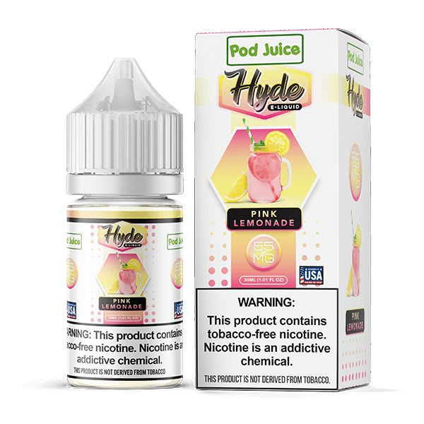Pod Juice Hyde Salt Series E-Liquid 30mL | Pink Lemonade with packaging