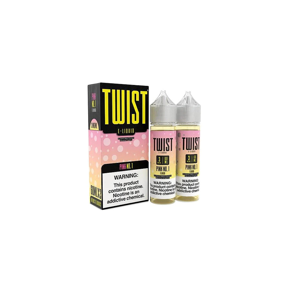 Twist Series E-Liquid 120mL Pink No. 1 with packaging