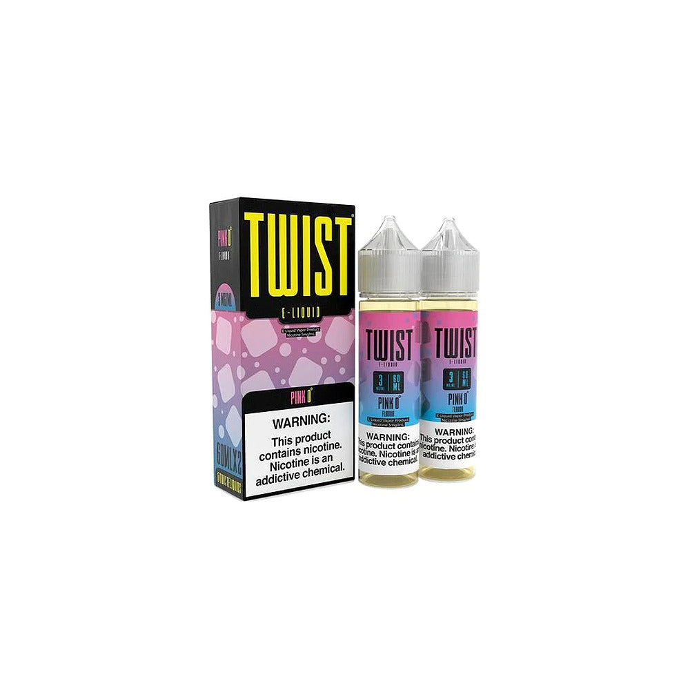 Twist Series E-Liquid 120mL Pink 0 with packaging