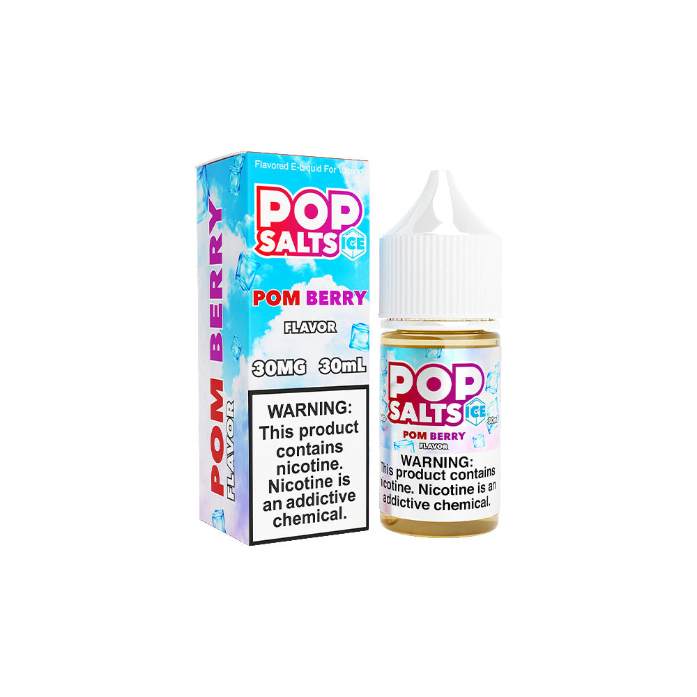 Pop Salts E-Liquid 30mL Salt Nic | Pom Berry Ice with Packaging