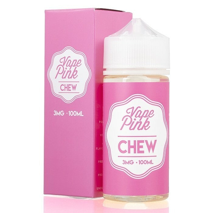 Vape Pink Series E-Liquid 100mL (Freebase) | Chew with Packaging