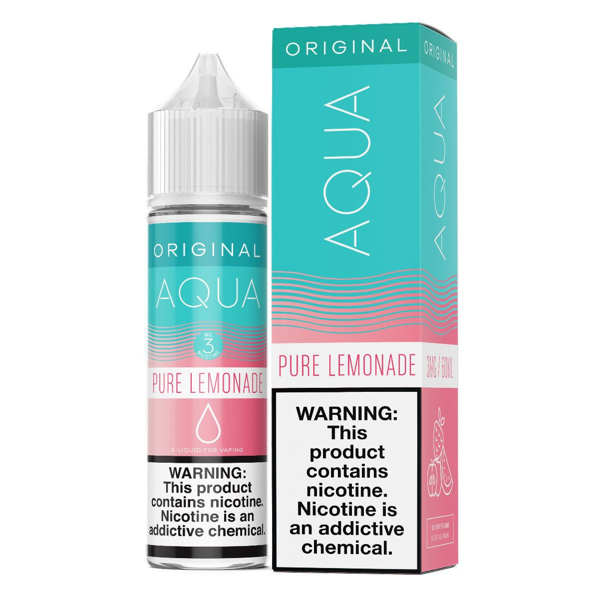 Aqua Series E-Liquid 60mL (Freebase) | Pure Lemonade Original with Packaging