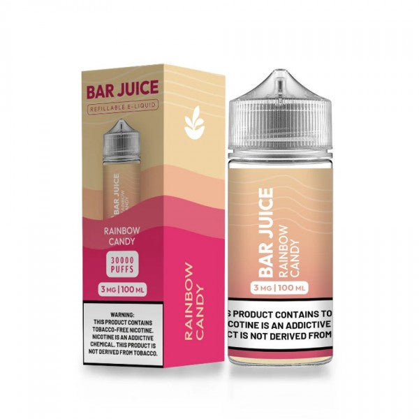 Bar Juice BJ30000 E-Liquid 100mL (Freebase) | Rainbow Candy with packaging