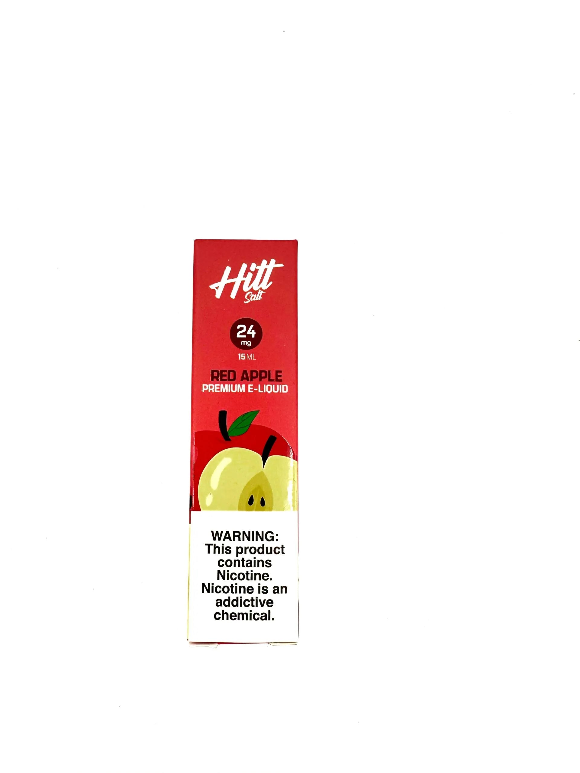 Hitt Salt Series E-Liquid 15mL | 24mg | Red Apple with packaging