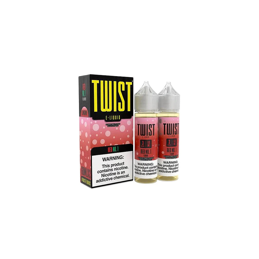 Twist Series E-Liquid 120mL Red No. 1 with packaging