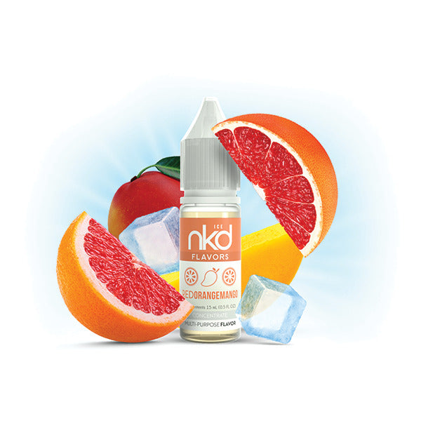NKD Flavor Concentrate 15mL Red Orange Mango Ice bottle