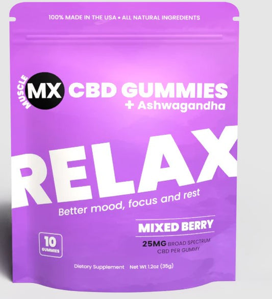 MUSCLE MX CBD RELAX 10/5 GUMMIES