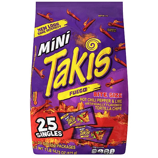 BARCEL MINI TAKIS FUEGO 25CT