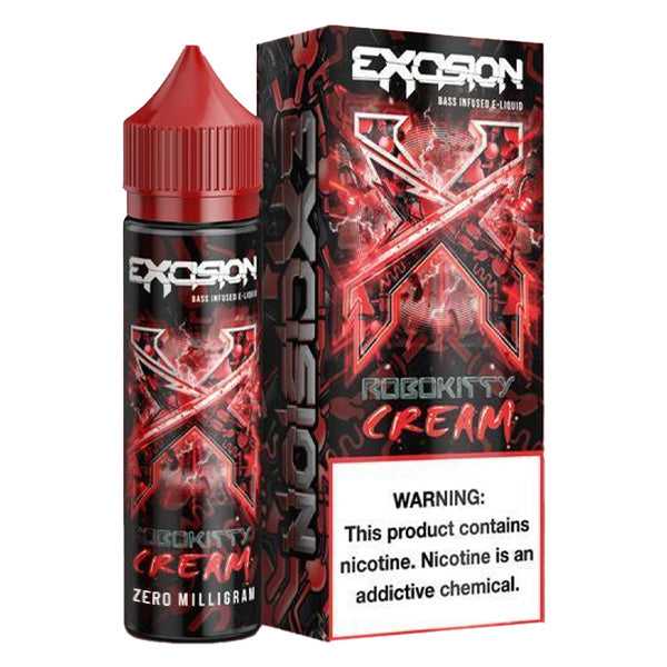 Excision Series E-Liquid 60mL (Freebase) 0mg Robokitty Cream with Packaging