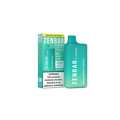 Zen Bar Disposable 6000 Puffs 13mL 50mg | Serenity with Packaging