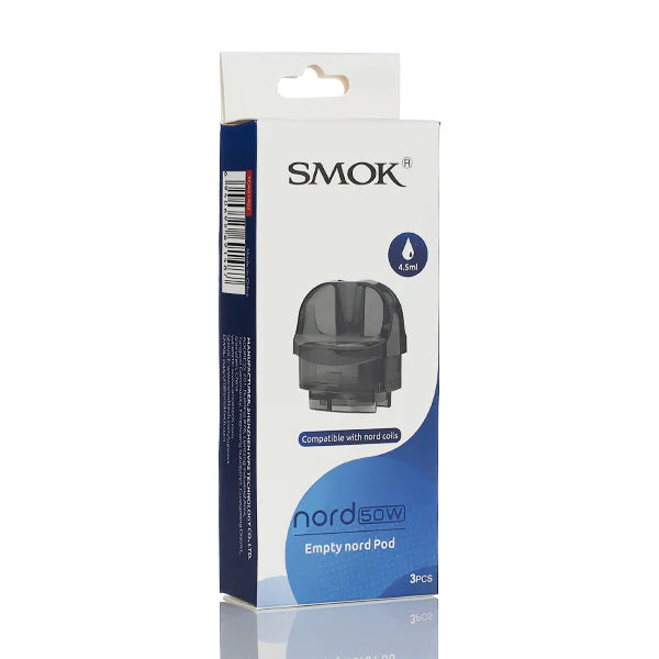 SMOK Nord 50W Replacement Pods | 3-Pack | Empty Nord Pod