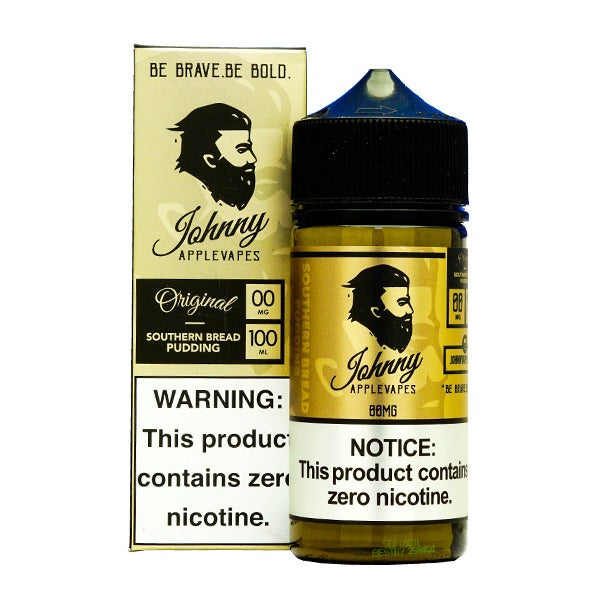 Johnny AppleVapes Series E-Liquid 100mL Southern Bread Pudding with packaging