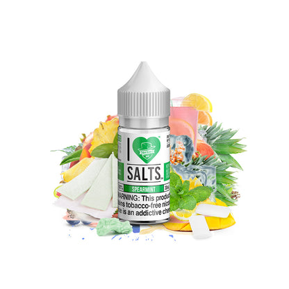 I Love Salts TFN Salt Series E-Liquid 30mL Spearmint bottle