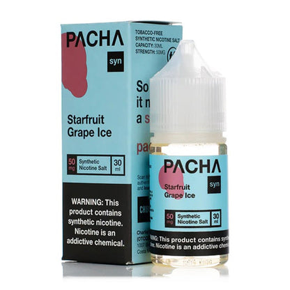 Pachamama TFN Salt Series E-Liquid | 30mL (Salt Nic) Starfruit Grape Ice with Packaging