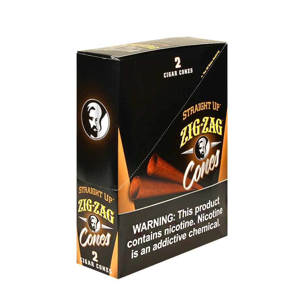 Zig-zag 2 Cigar cones | 15-pack | Straight Up