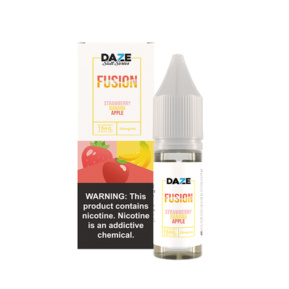7Daze Fusion Salt Series E-Liquid 15mL (Salt Nic) | Strawberry Banana Apple