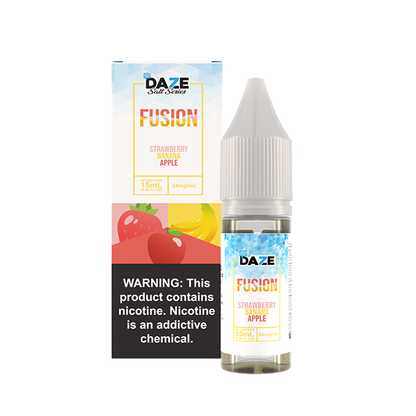 7Daze Fusion Salt Series E-Liquid 15mL (Salt Nic) | Strawberry Banana Apple Iced