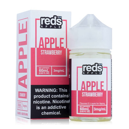Reds Apple Series E-Liquid 60mL (Freebase) Strawberry with Packaging