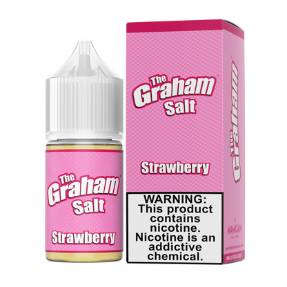 The Graham Salt Series E-Liquid 30mL Strawberry with packaging