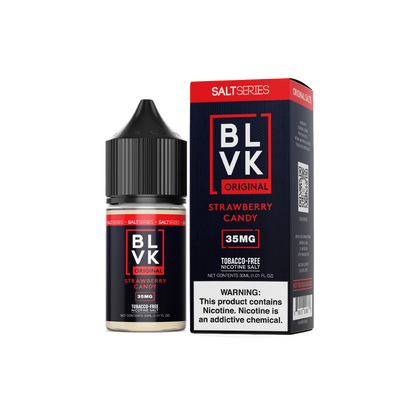 BLVK TFN Salt Series E-Liquid 30mL (Salt Nic) | Strawberry Candy with packaging