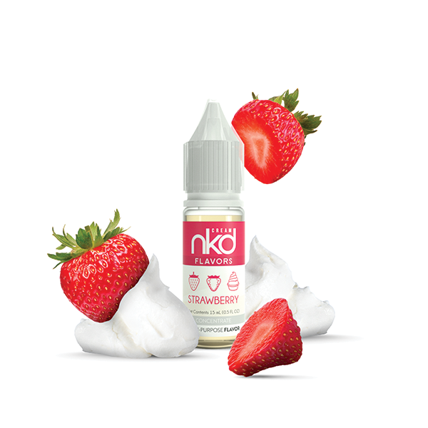 NKD Flavor Concentrate 15mL Strawberry Cream bottle