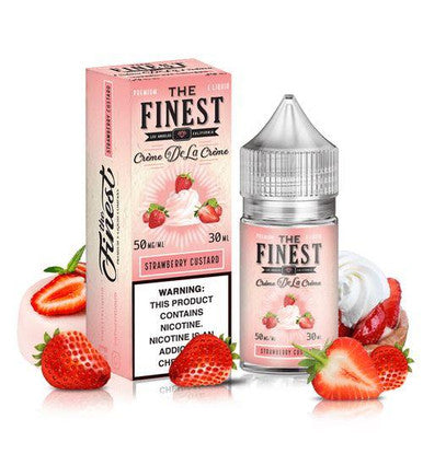 Finest Salt Series E-Liquid 30mL (Salt Nic) | Strawberry Custard with Packaging