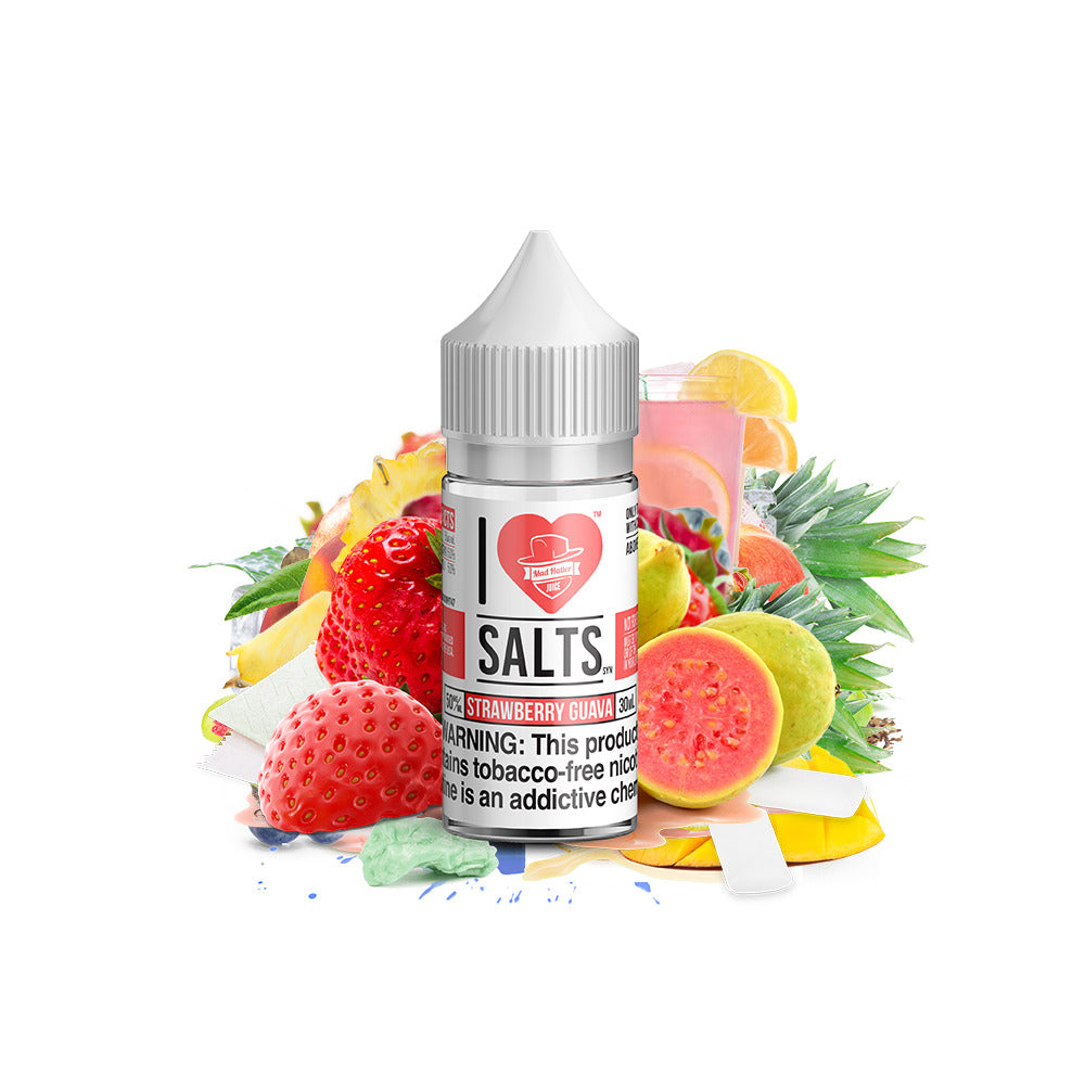I Love Salts TFN Salt Series E-Liquid 30mL Strawberry Guava bottle