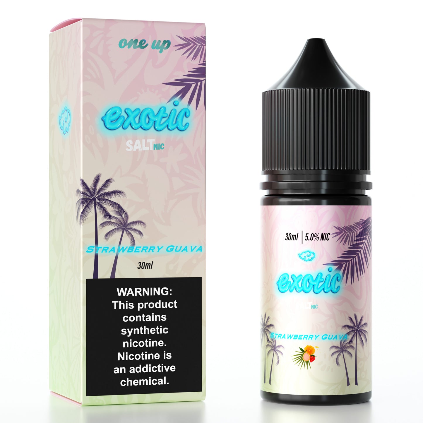 One Up TFN Salt Series E-Liquid | 30mL (Salt Nic) Strawberry Guava With Packaging