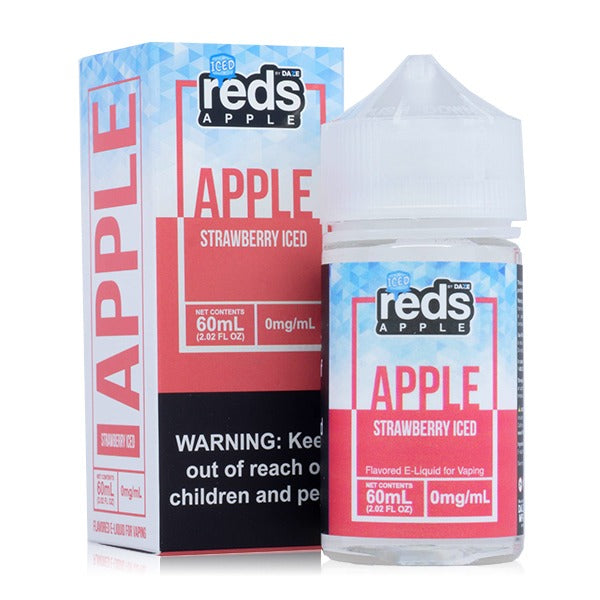  Reds Apple Series E-Liquid 60mL (Freebase) Strawberry Iced with Packaging