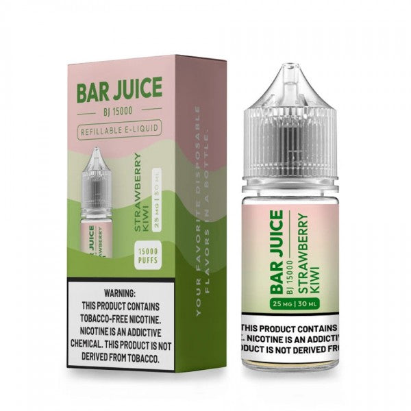 Bar Juice BJ15000 Salt Series E-Liquid 30mL (Salt Nic) | Strawberry Kiwi with packaging