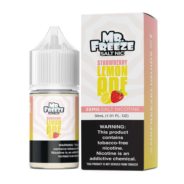 Mr. Freeze TFN Salt Series E-Liquid 30mL (Salt Nic) | 35mg Strawberry Lemonade with packaging