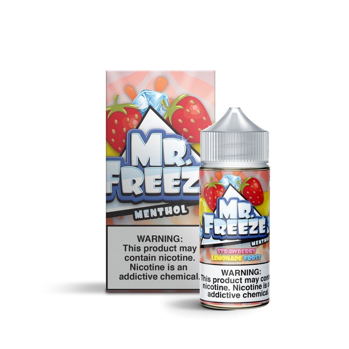 Mr. Freeze TFN Series E-Liquid 100mL (Freebase) |  Strawberry Lemonade Frost with packaging