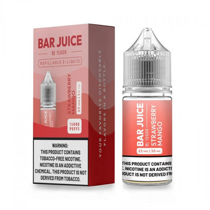 Bar Juice BJ15000 Salt Series E-Liquid 30mL (Salt Nic) | Strawberry Mango with Packaging