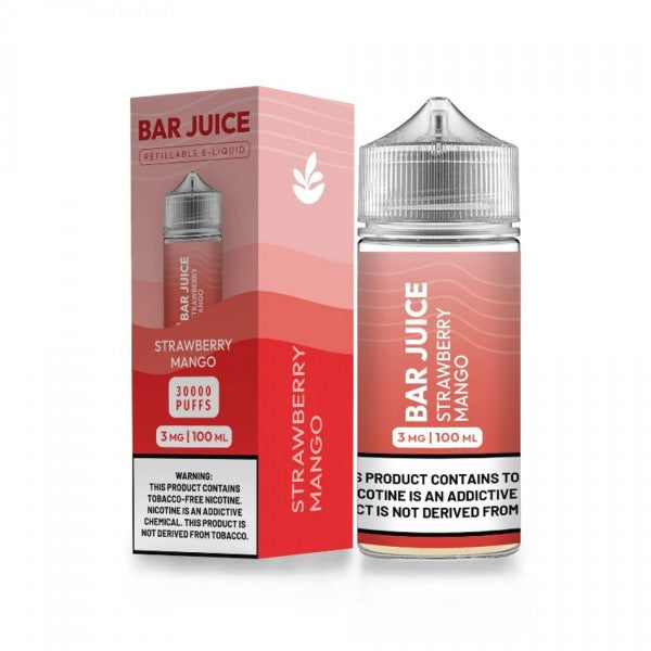 Bar Juice BJ30000 E-Liquid 100mL (Freebase) | Strawberry Mango with packaging