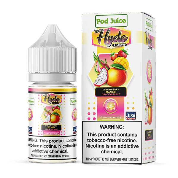Pod Juice Hyde Salt Series E-Liquid 30mL | Strawberry Mango Dragonfruit with packaging