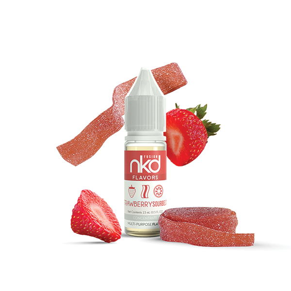 NKD Flavor Concentrate 15mL Strawberry Sour Belts bottle